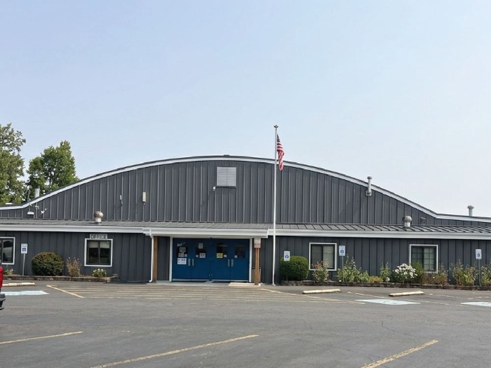 The Polk County Fairgrounds Event Center, the county's emergency staging facility